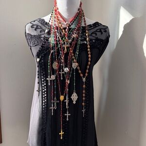 Beaded Rosary Necklaces (PRICE PER NECKLACE)